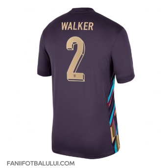 Anglia Kyle Walker #2 Tricou Fotbal Replică European 2024 Barbati Deplasare